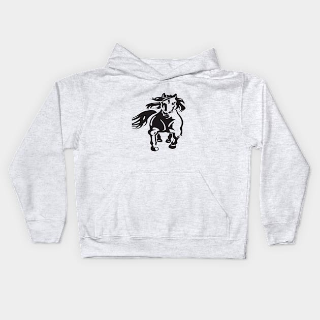 Kentucky derby horse race Kids Hoodie by Ahmed Radwan